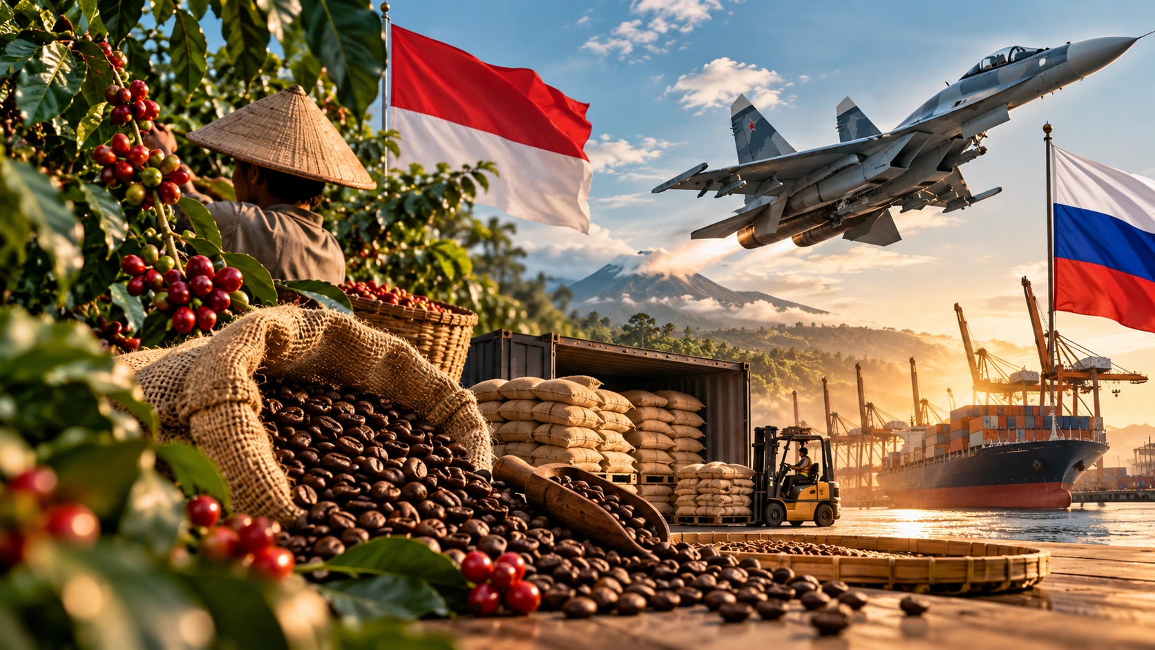 Kopi Indonesia dan Sukhoi Su-35